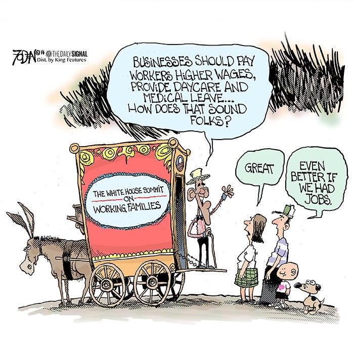 Cartoon: Obama's Family-Friendly Workplace Policies 1 Cartoon: Obama's Family-Friendly Workplace Policies