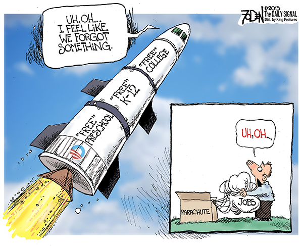 Cartoon: How 'Free' Community College Is Going to Work Out 1 Cartoon: How 'Free' Community College Is Going to Work Out