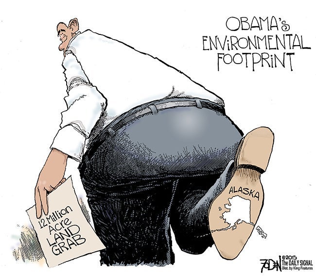 Cartoon: Obama's Environmental Footprint 1 Cartoon: Obama's Environmental Footprint