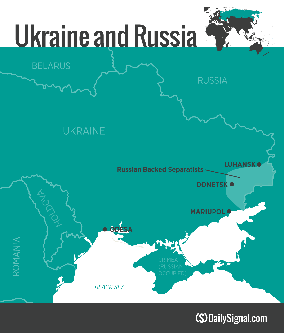 Ukraine vs Russia Map. Russia is back