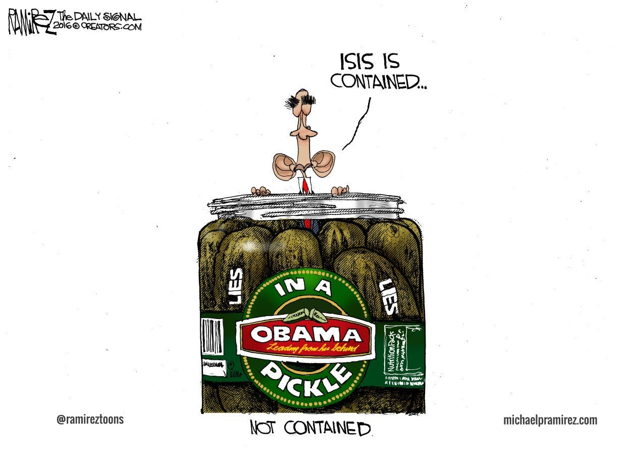 Cartoon: Who’s in a Pickle? Not ISIS 3 Cartoon: Who’s in a Pickle? Not ISIS