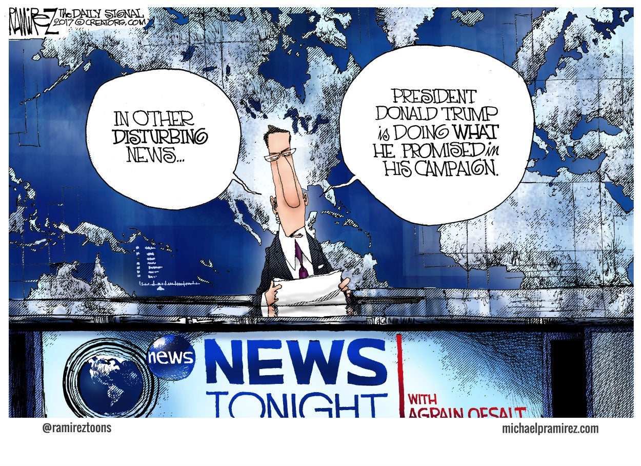 Cartoon: The 'Opposition Party' Reports on Trump's First Week 3 Cartoon: The 'Opposition Party' Reports on Trump's First Week