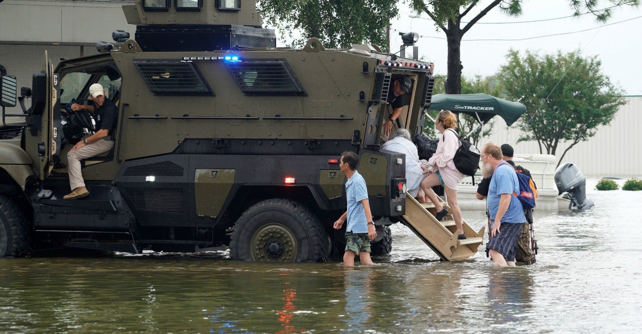 As Surplus Military Equipment Is Used in Houston, White House Changes