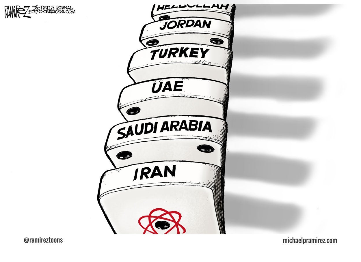 Cartoon: Deterring Iran's Domino Effect 3 Cartoon: Deterring Iran's Domino Effect