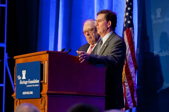 Ed Feulner and Jim DeMint
