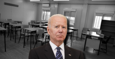 Joe Biden empty classroom