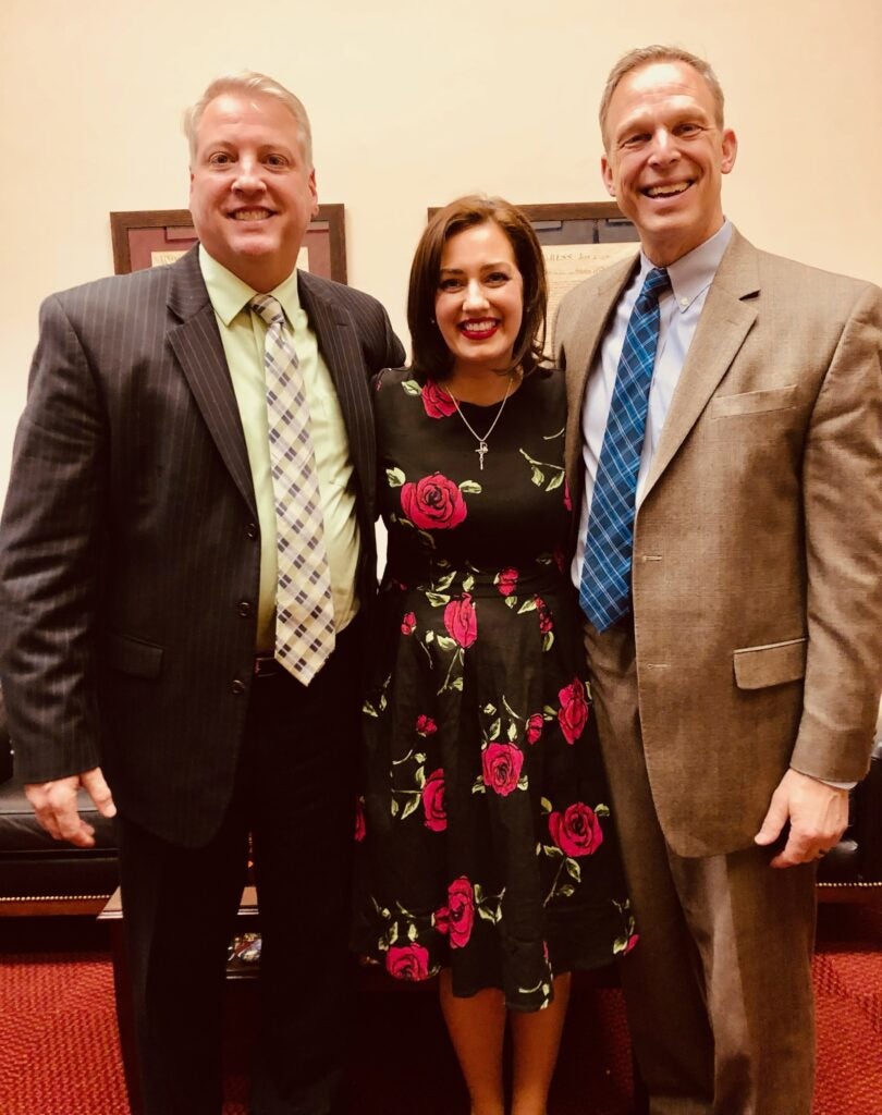Mark Houck and his wife Ryan-Marie attend the State of the Union as guests of Rep. Scott Perry. Photo courtesy of Congressman Scott Perry.
