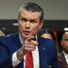 Pete Hegseth, nominated to be defense secretary, testifies at his confirmation hearing before the Senate Armed Services Committee on on Jan. 14.