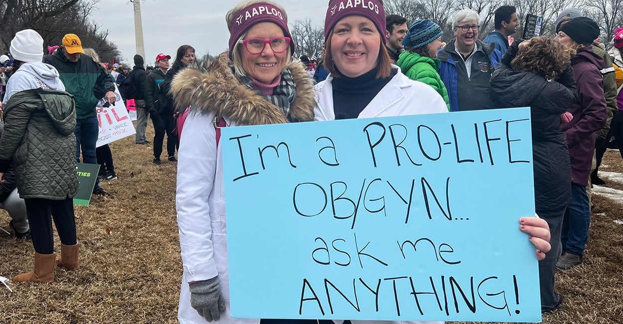 We Went to the Women’s March with 2 Pro-Life OB-GYNs. Here’s What Happened.