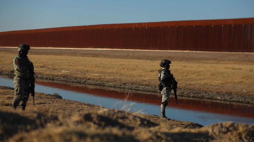Illegal immigrants at the southern border