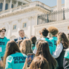 Members of the coalition Defund Planned Parenthood gather outside the Capitol on Thursday.