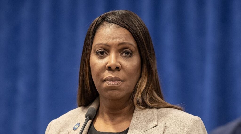 Close up of New York Attorney General Letitia James.