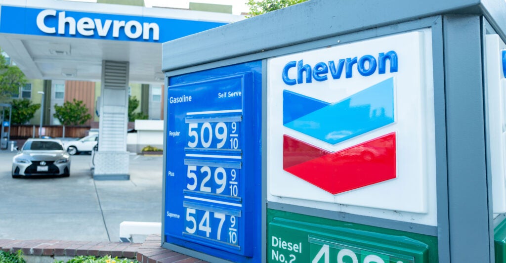Gas prices at a Chevron station in Walnut Creek, California, on April 8, ranged from $5.09.9 a gallon for regular to $5.47.9 for premium.