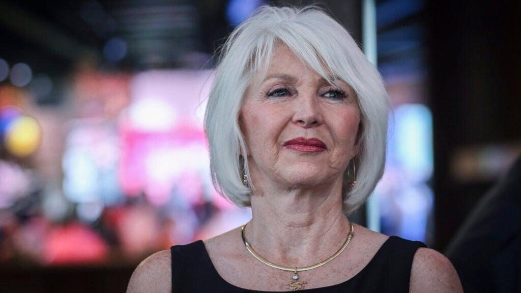 Close-up of former Mesa County Clerk Tina Peters, pictured in 2022.