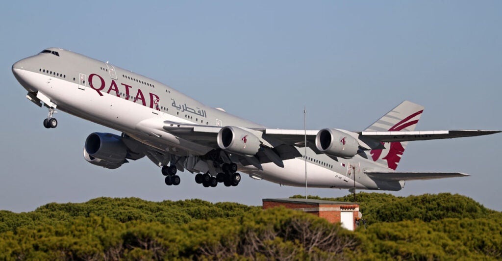 A Boeing 747-8Z5(BBJ) of the Qatar Amiri Flight company.
