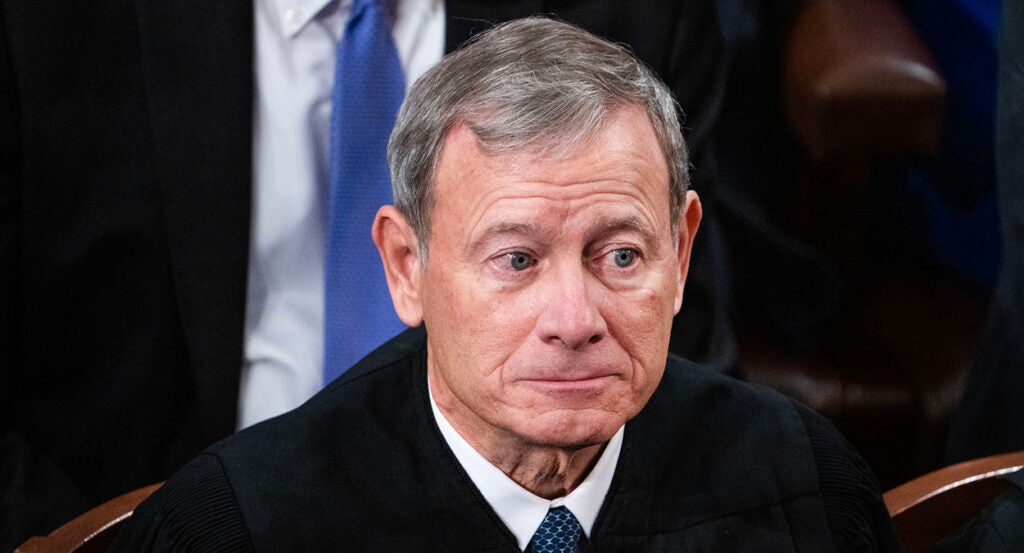 John Roberts gulps