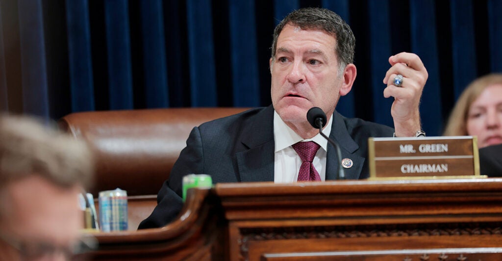 Rep. Mark Green, R-Tenn., speaks Wednesday at a House committee hearing.