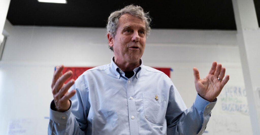 Former Sen. Sherrod Brown, D-Ohio