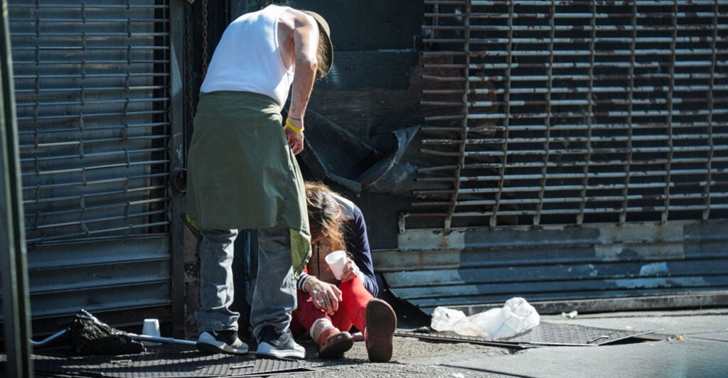 Severe drug addiction and homelessness take their toll amid the opioid crisis in Philadelphia.