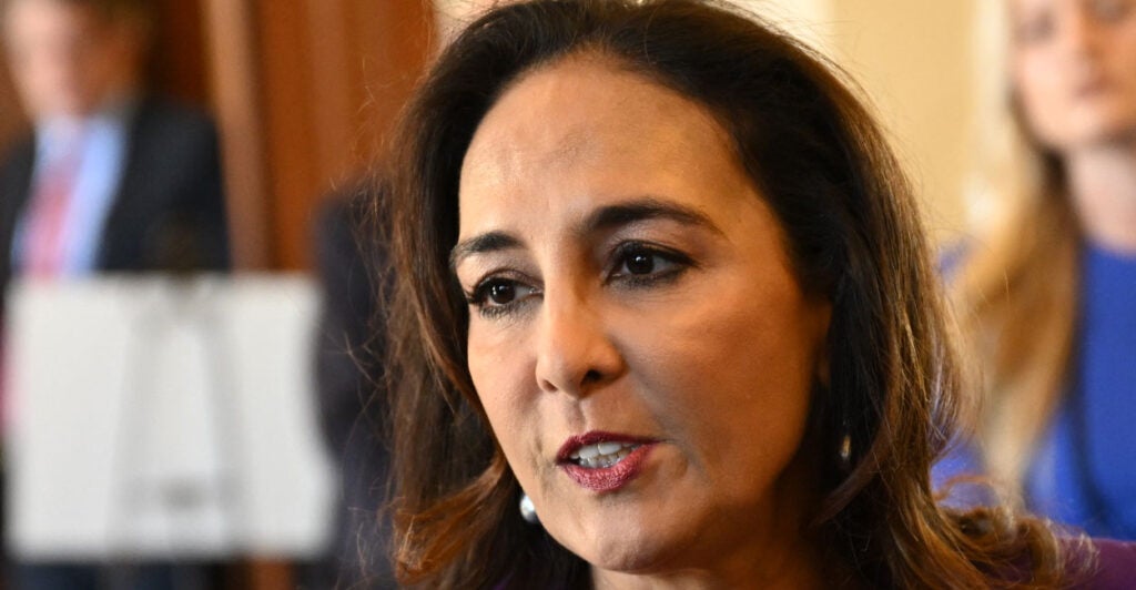 Close-up of Harmeet Dhillon, now at the Department of Justice.