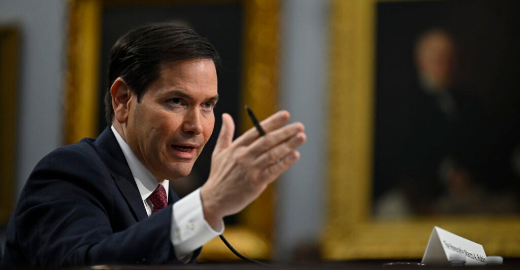 Marco Rubio testifies before the House Committee on Appropriations | Subcommittee on National Security, Department of State, and Related Programs at the Rayburn House Office Building on May 21, 2025.