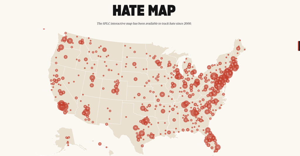 SPLC hate map