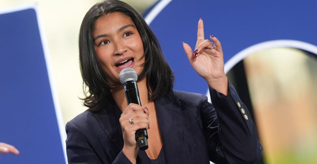 Deja Foxx at the Global Citizen NOW event on April 30, 2025 in New York, New York.