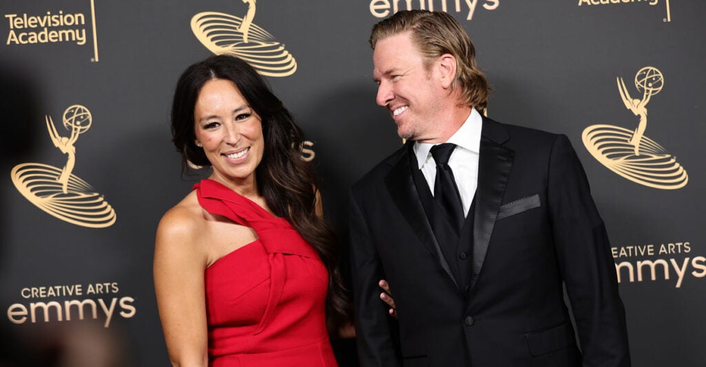 Joanna and Chip Gaines on the Emmy's red carpet