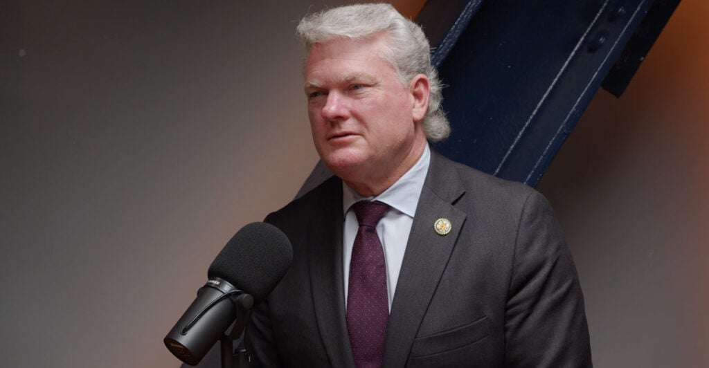 Rep. Mike Collins, R-Ga., speaks in The Daily Signal's studio.