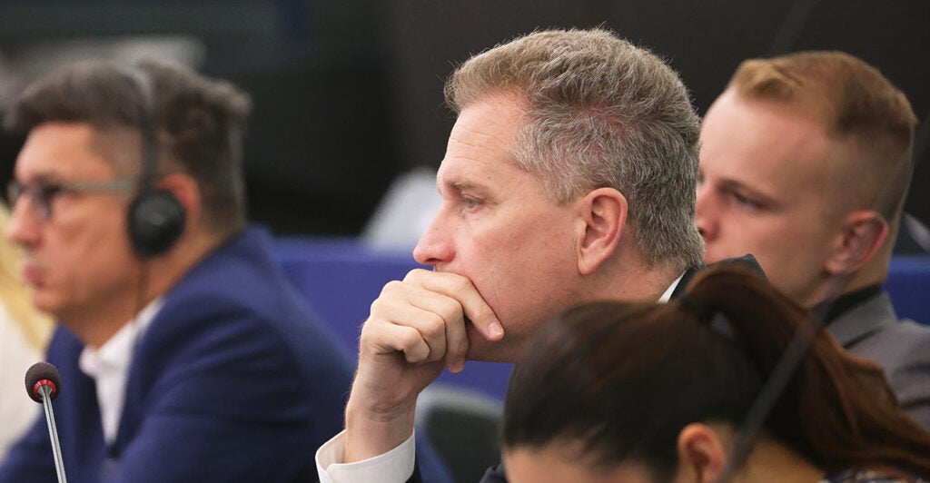 Petr Bystron at the European Parliament