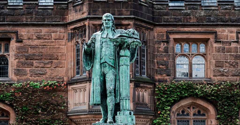 Statue of John Witherspoon, Princeton University.