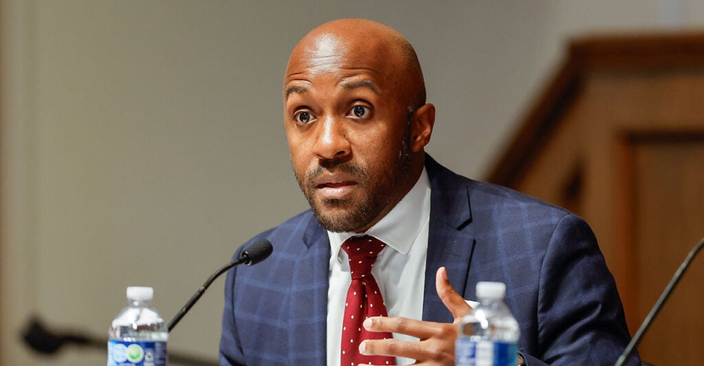 The Southern Poverty Law Center's Jerome Dees in a suit.