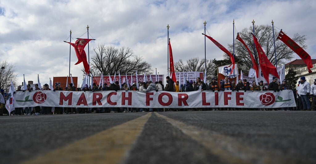 Pro-life advocates gather in Washington, D.C., for the annual March for Life on Jan. 24.