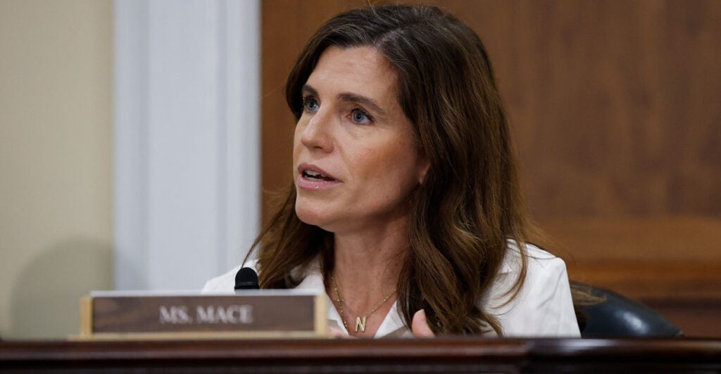 Rep. Nancy Mace, R-S.C., speaks at a House panel hearing on July 23.