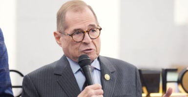 Rep. Jerry Nadler, D-N.Y., at the SAG-AFTRA Rock the City reception on April 23, 2025 in New York, New York.