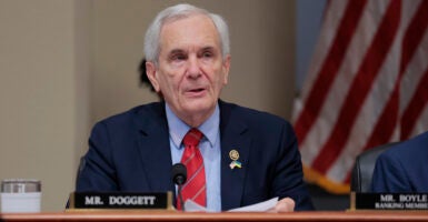 Rep. Lloyd Doggett, D-Texas, speaks during a mark up meeting with the House Budget Committee on Capitol Hill on May 16, 2025 in Washington, DC.