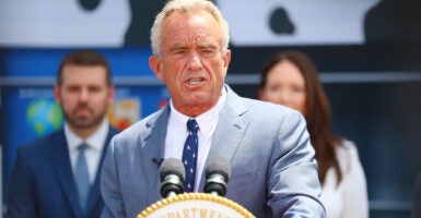 Health and Human Services Secretary Robert F. Kennedy Jr. is seen here on July 14 at a news conference outside the Department of Agriculture.