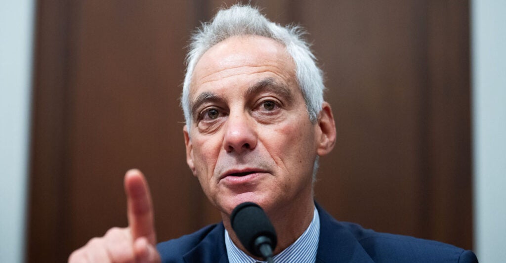 Illinois Democrat Rahm Emanuel, who has held various elective and appointed offices, is seen here on July 23.