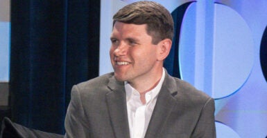 Democrat Texas state Rep. James Talarico is seen here on March 8, 2024, in Austin, Texas.