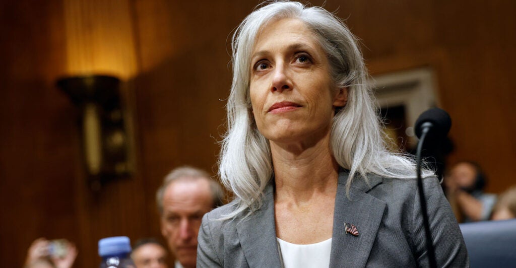 Former Director of the Centers for Disease Control and Prevention Susan Monarez arrives to testify before the Senate Committee on Health, Education, Labor, and Pensions on Wednesday.