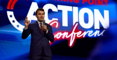 Turning Point USA founder Charlie Kirk speaks at a Turning Point Action conference on July 15, 2023, in West Palm Beach, Florida.