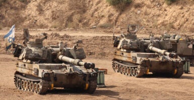 Israeli tanks rumble near border with Gaza.