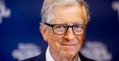 Bill Gates called on the climate philanthropy sector to focus on human flourishing more than one degree Celsius.