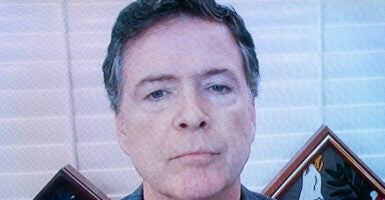 Former director of the Federal Bureau of Investigation James Comey, speaks during a hearing on Wednesday, September 30.