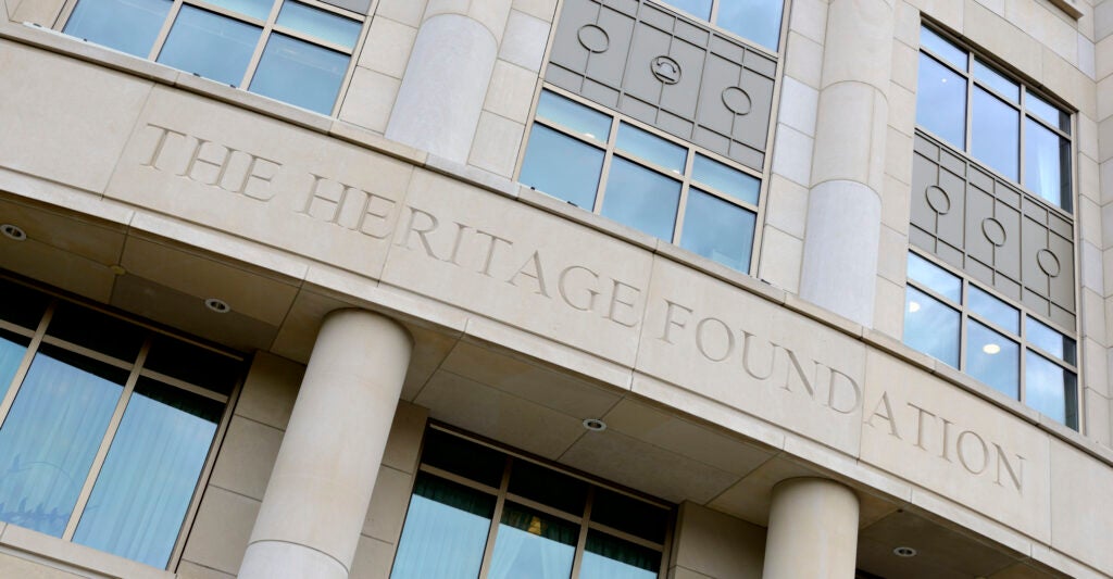 The Heritage Foundation building.