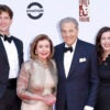 From left to right, Liam Kenneally, Rep. Nancy Pelosi, D-Calif., Paul Pelosi, and Christine Pelosi attend a gala at Ford's Theatre.