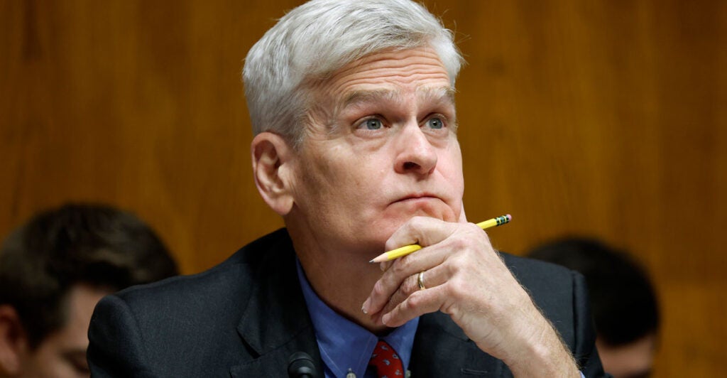 Chairman Sen. Bill Cassidy, R-L.A., listens during a hearing with the Senate Committee on Health, Education, Labor, and Pensions in the Dirksen Senate Office Building in Washington, D.C.