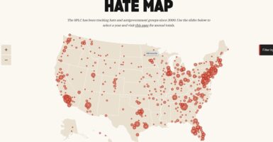 The Southern Poverty Law Center's hate map for 2024