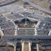 Aerial view of the Pentagon.