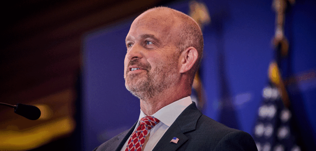 President of the Heritage Foundation Kevin Roberts speaks at the National Conservative Convention in Washington D.C., Sept. 2, 2025